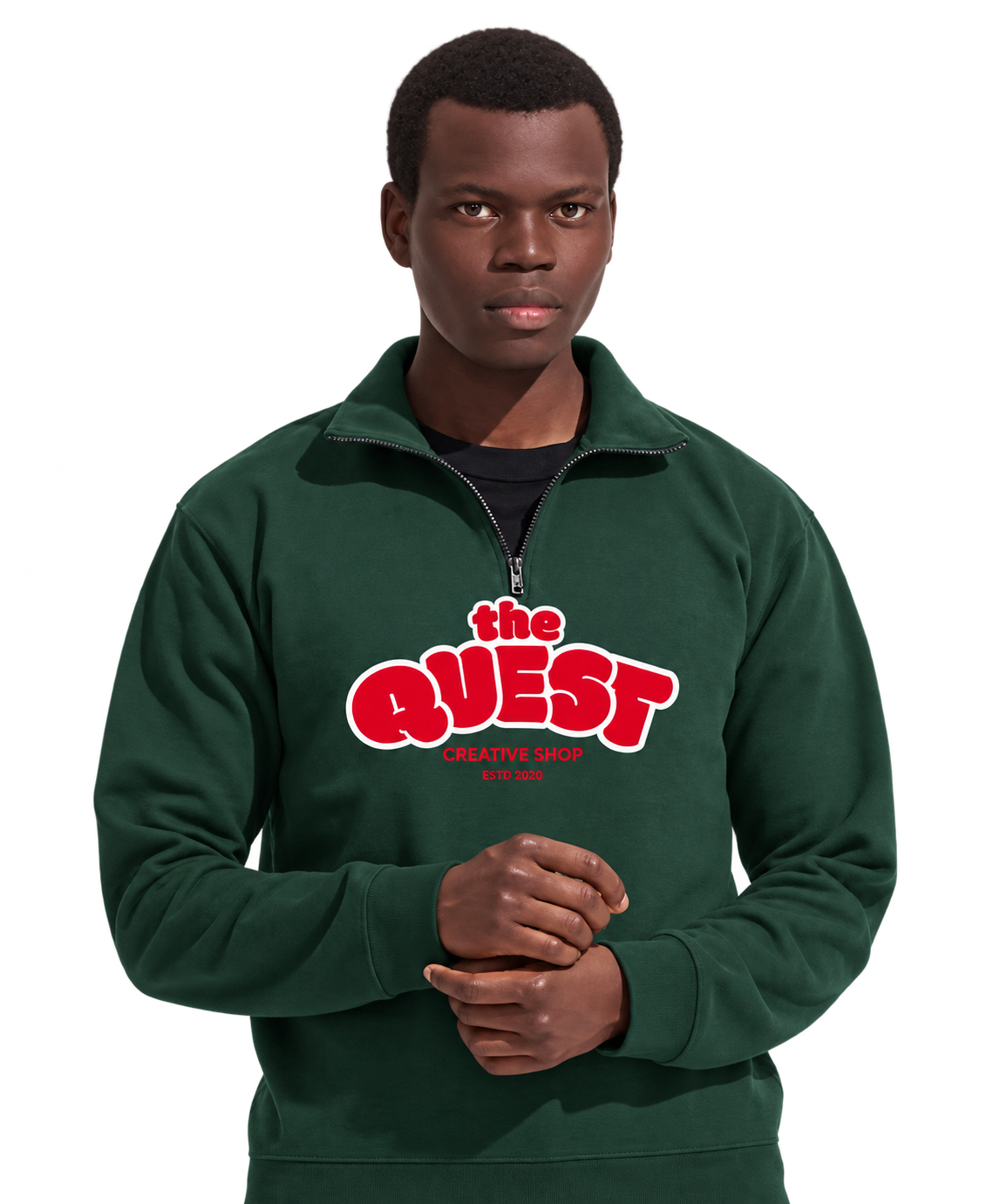 Sweat à col montant zippé personnalisé
