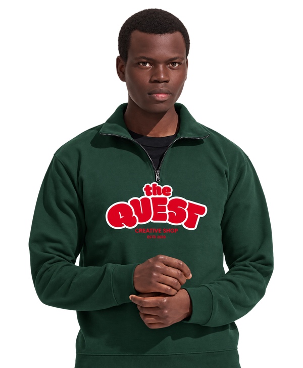 Sweat à col montant zippé personnalisé