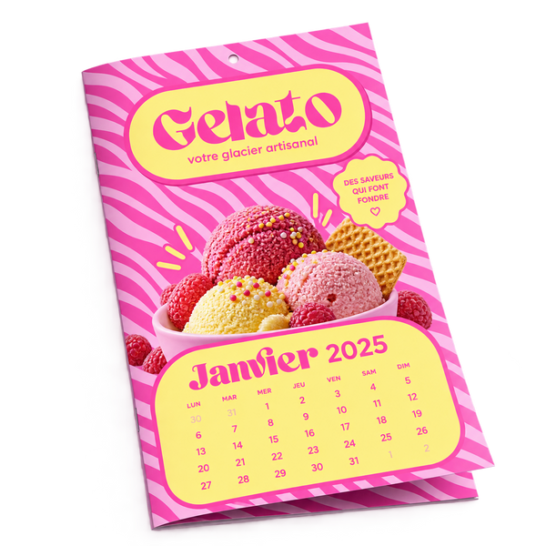 Calendrier mural avec support – 2 × 297 × 420 mm